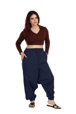 Load image into Gallery viewer, Dark Blue Harem Pants
